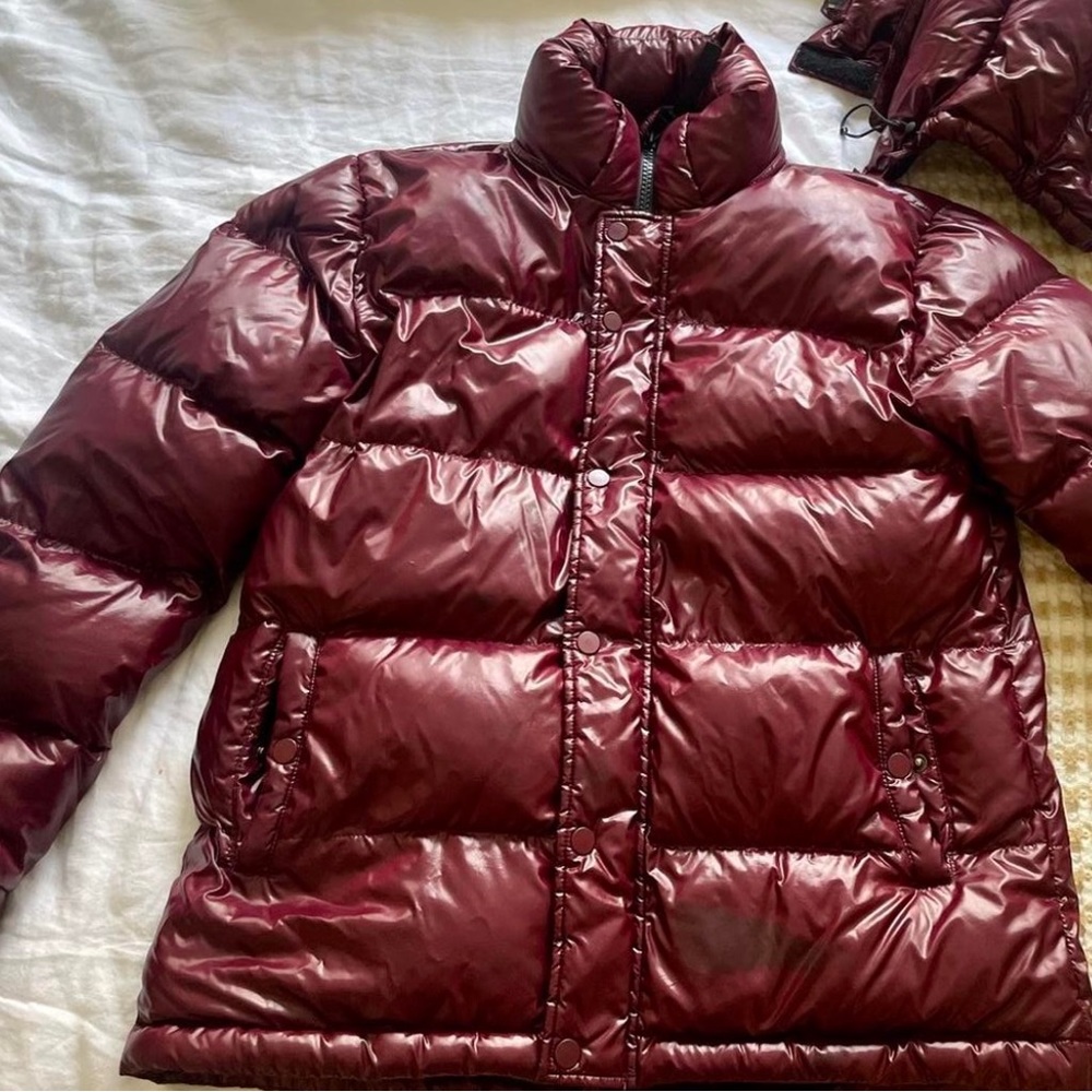 Burgundy / Maroon TNA Super Puff Coat size small